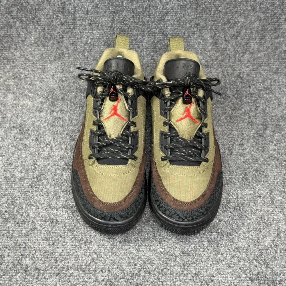 Jordan Spizike Low Beef & Broccoli Sneakers Men's 8 Brown Green Retro Athletic